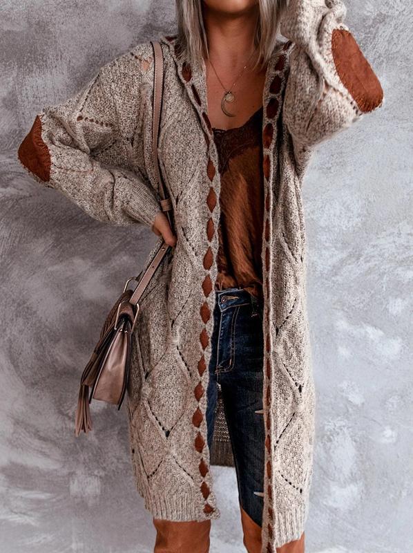 Women's Long Sleeve Midi Knit Cardigan