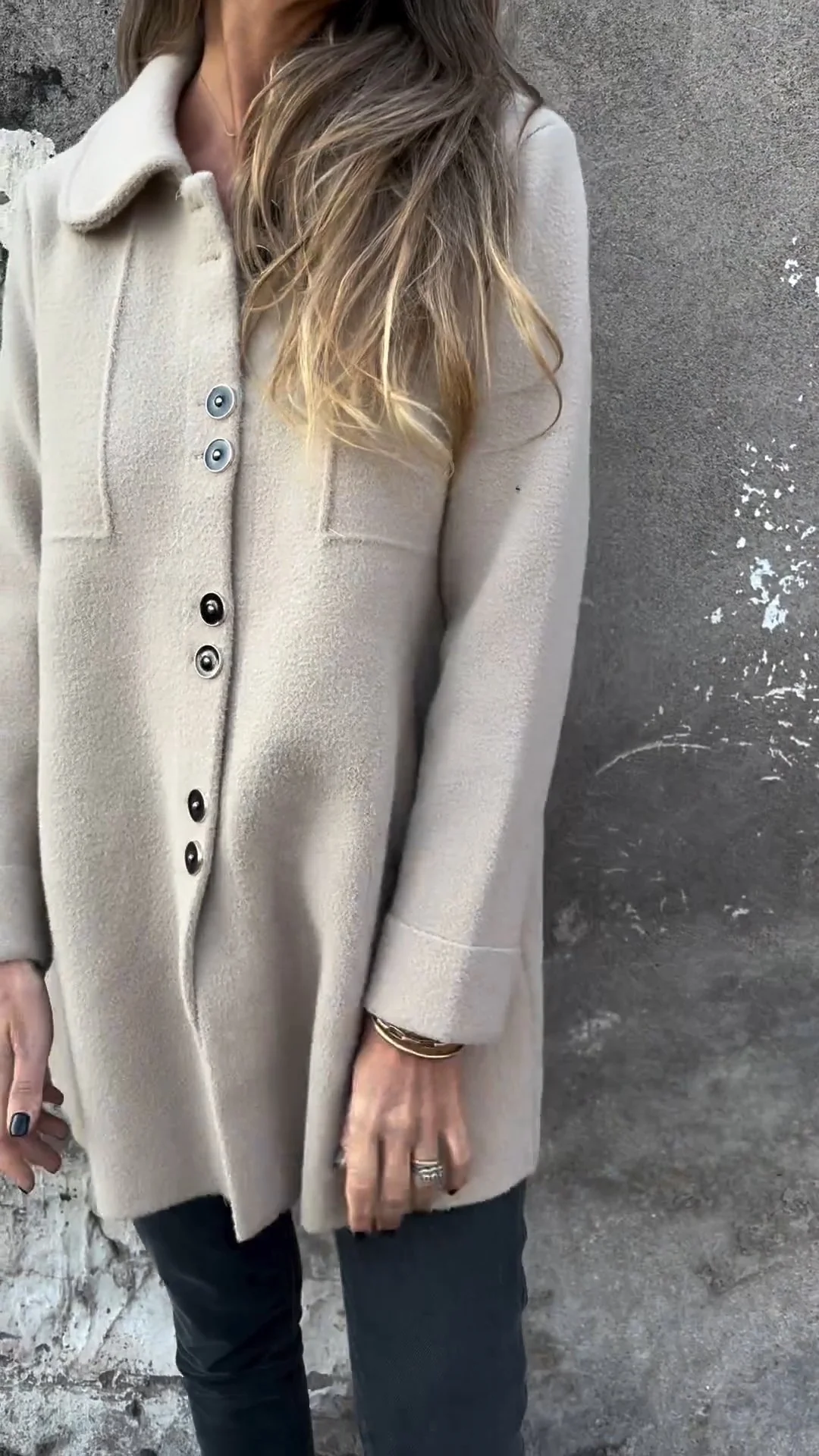 Casual Lapel Single-breasted Thick Coat